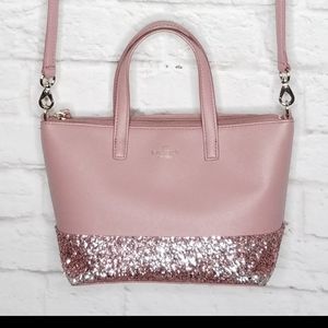Kate Spade Ina Greta Court Pink Glitter Handbag